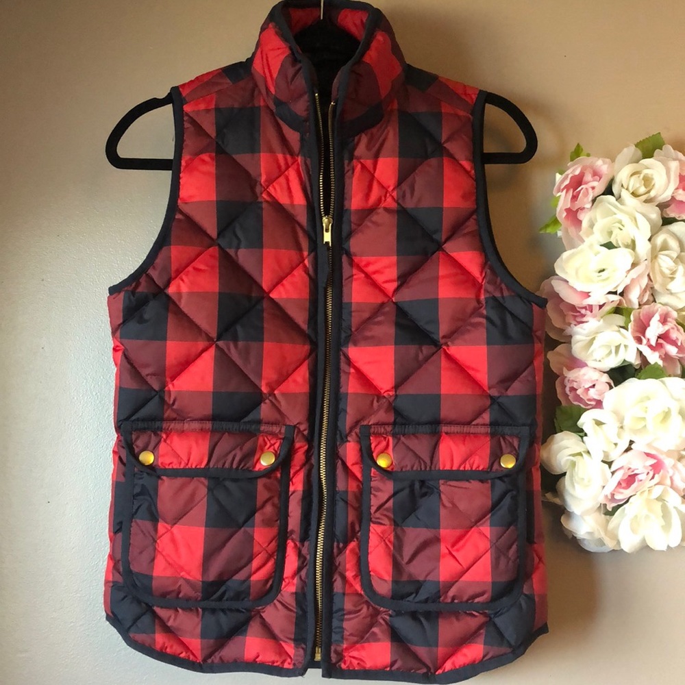 J. Crew Excursion Down Filled Plaid Vest - image 2